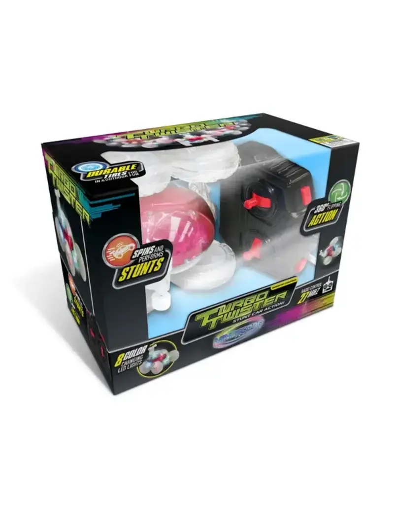 Mindscope Products Turbo Twisters Stunt RC Car (Red)