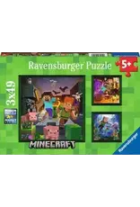 Ravensburger 3x49 Minecraft Biomes Puzzle
