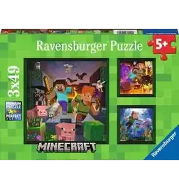 Ravensburger 3x49 Minecraft Biomes Puzzle