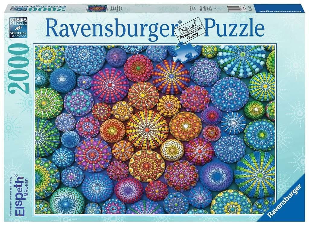 2000 pc Radiating Rainbow Mandalas