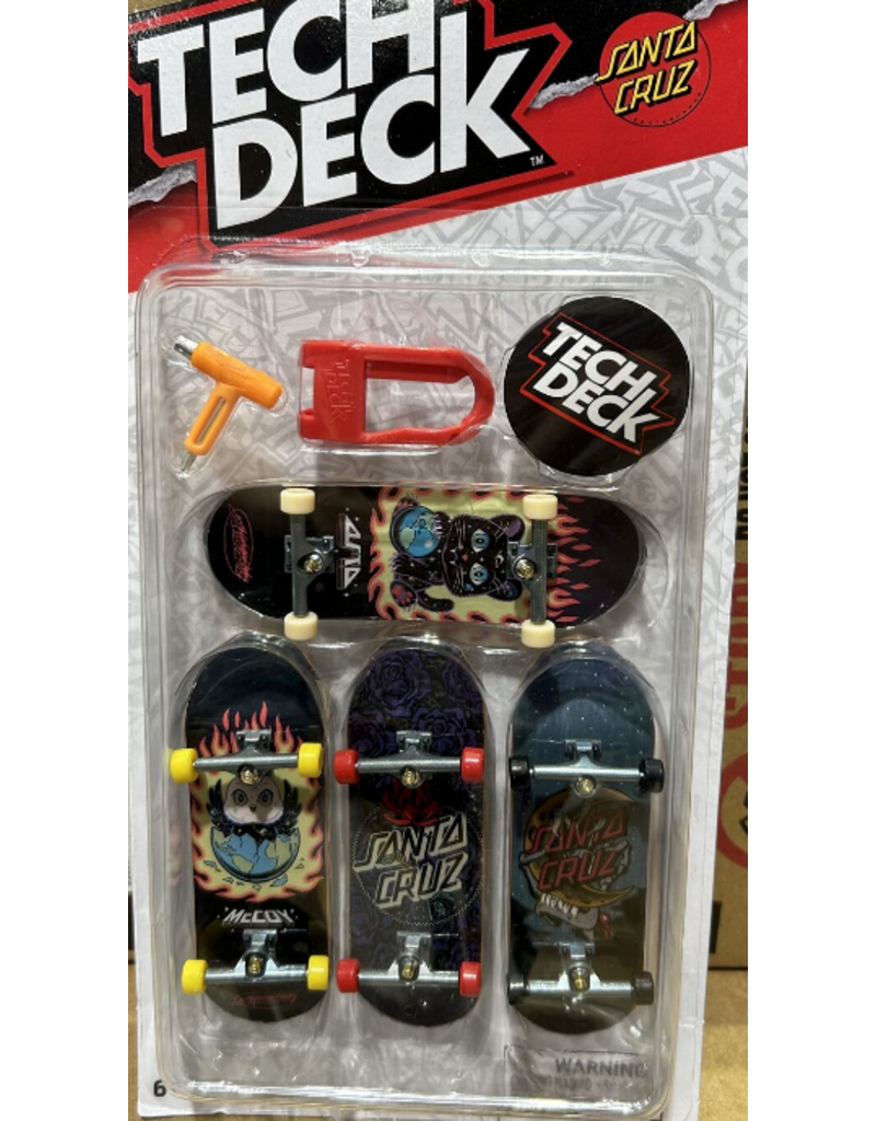 techdeck Tech Deck Ultra DLX Fingerboard (4 Pack) - Santa Cruz