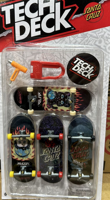 Tech Deck Ultra DLX Fingerboard (4 Pack) - Santa Cruz