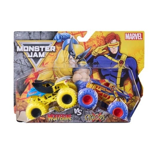 Monster Jam Marvel Trucks Wolverine vs Cyclops