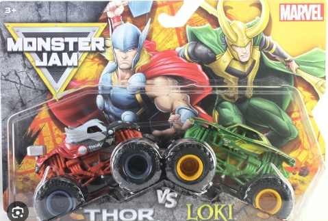 Monster Jam Marvel Trucks Thor vs Loki