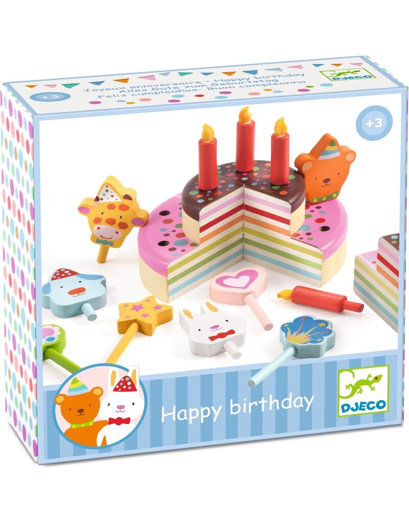 DJECO Djeco Happy Birthday Wooden Play Set
