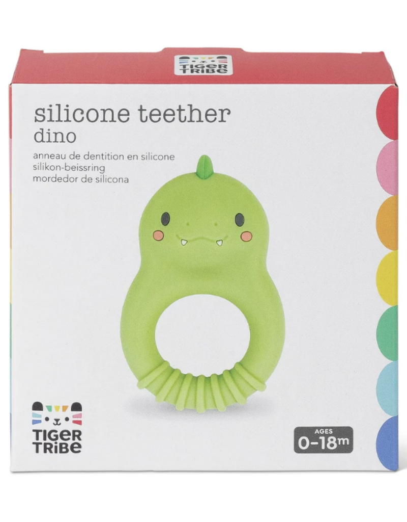 Tiger Tribe Silicone Teether Dino
