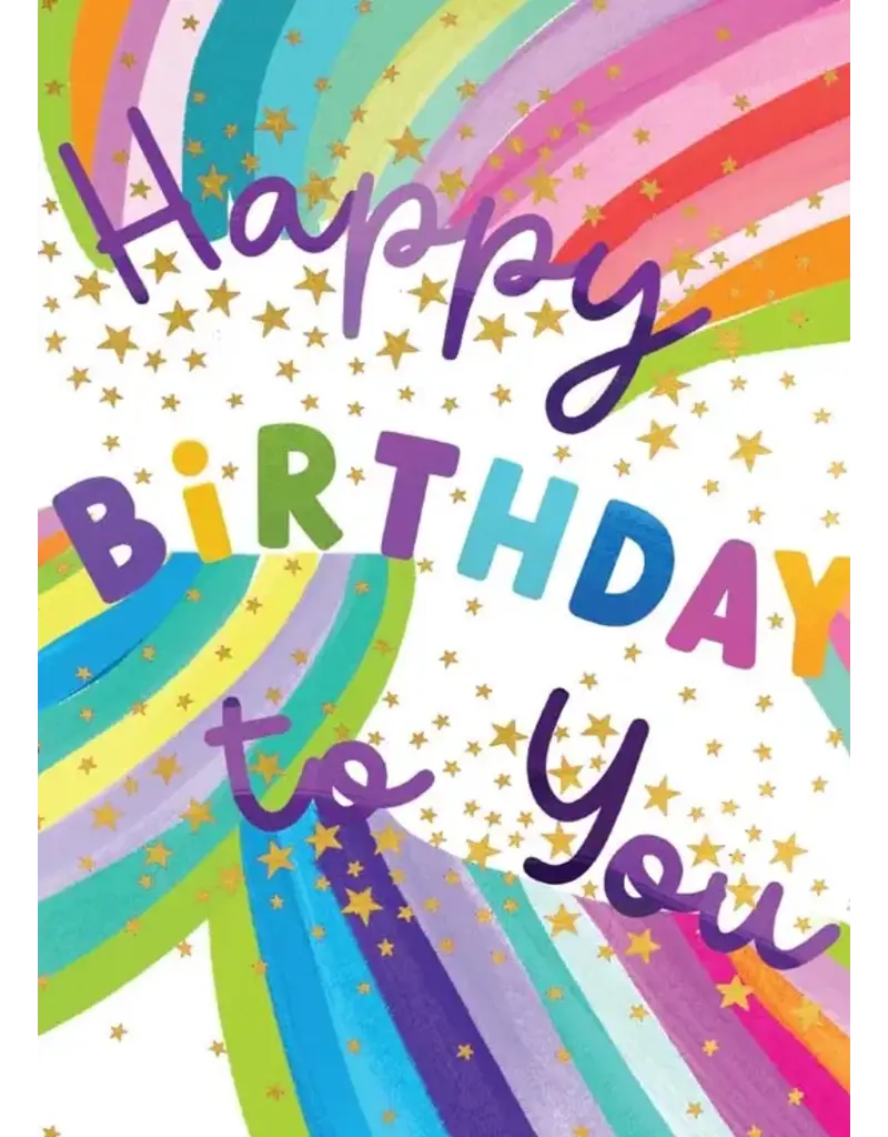 Paper House Production Card - Happy Birthday - Birthday Rainbow