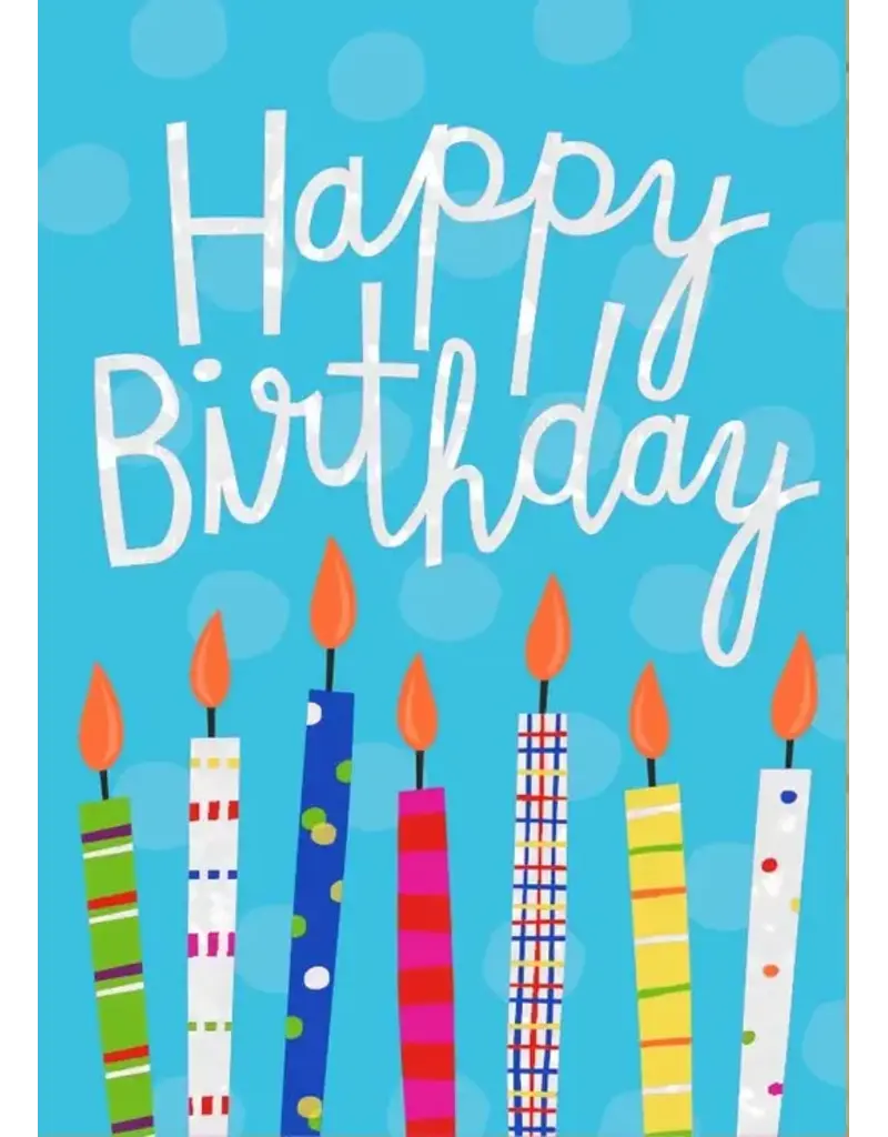 Paper House Production Card - Happy Birthday Candles