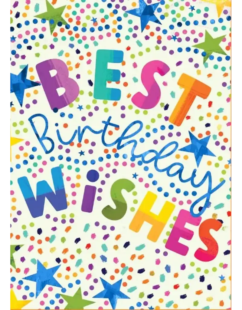 Paper House Production Card - Best Birthday Wishes - Foil Card