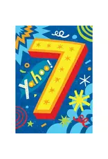 Paper House Production Mini Card - Age 7 Foil Gift Enclosure