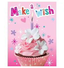 Paper House Production Mini Card - Cupcake Glitter Foil Gift Enclosure