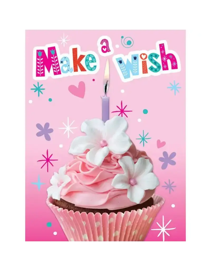 Paper House Production Mini Card - Cupcake Glitter Foil Gift Enclosure