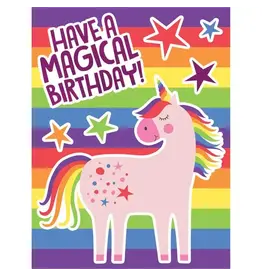 Paper House Production Mini Card - Rainbow Foil Unicorn  Foil Gift Enclosure