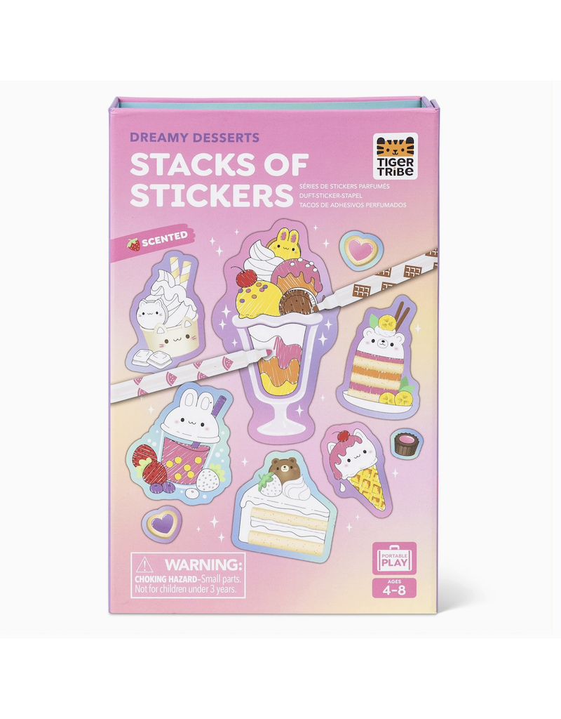 Tiger Tribe Scented Stacks of Stickers - Dreamy Desserts
