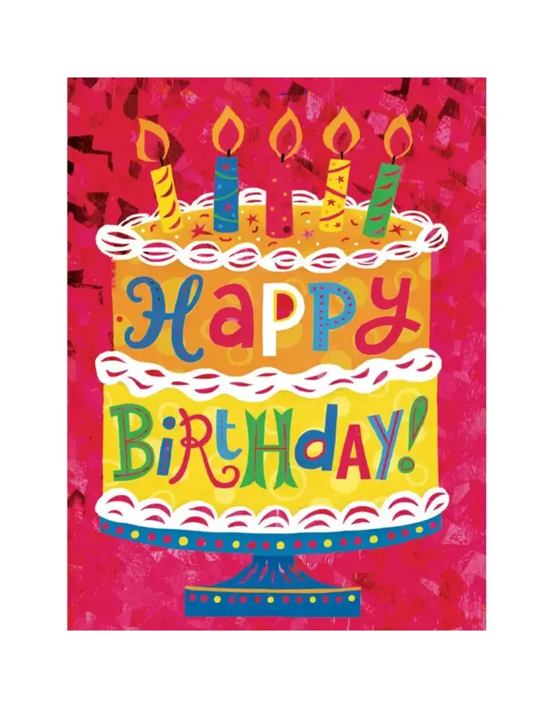 Paper House Production Mini Card - Happy Birthday Cake
