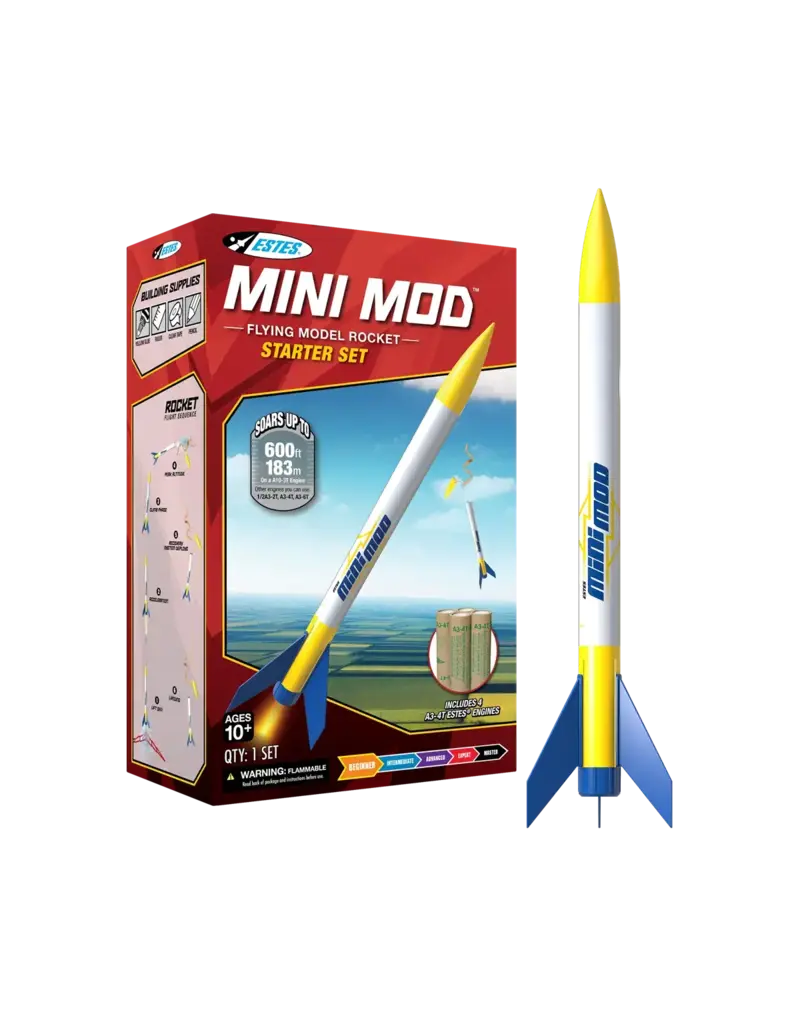 Estes Rockets Mini Mod Flying Model Rocket Starter Set