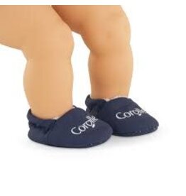 Corolle Doll Slippers - Navy Blue