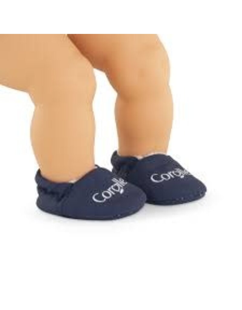 Corolle Doll Slippers - Navy Blue