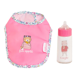 Corolle Doll Accessory Bib & Magic Milk