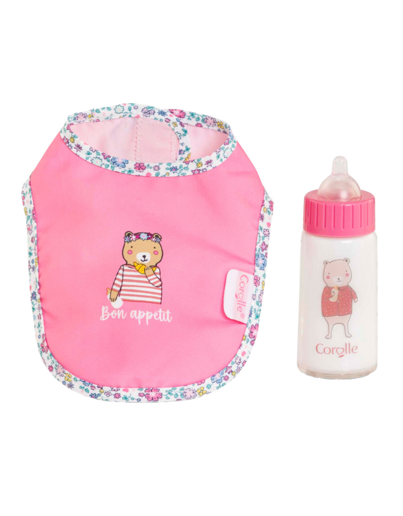 Corolle Doll Accessory Bib & Magic Milk