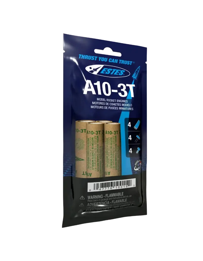 Estes Rockets A10-3T Model Rocket Engine