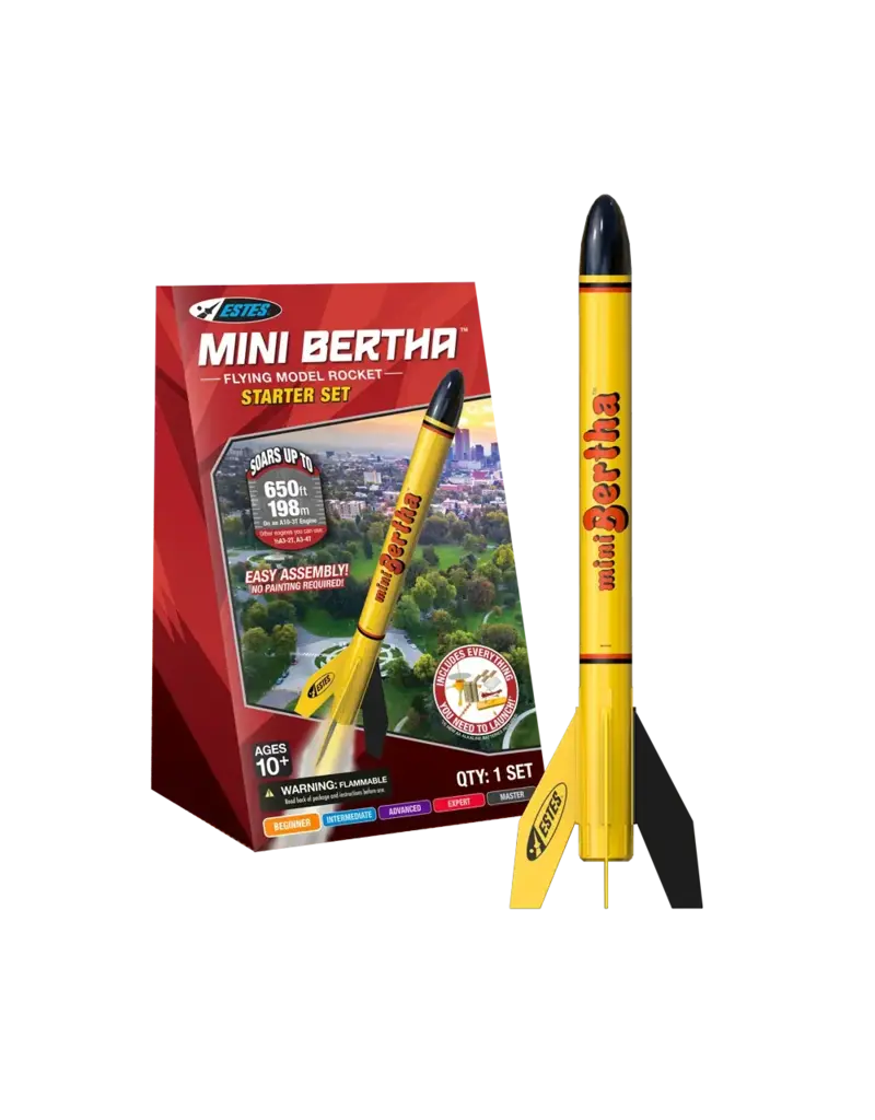Estes Rockets ESTES Mini Bertha Flying Model Rocket Starter Set