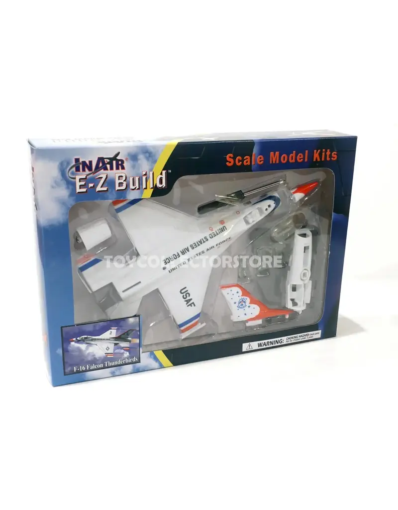 Wowtoyz Hobby InAir E-Z Build Model Plane Kit - F-16 Falcon Thunderbirds