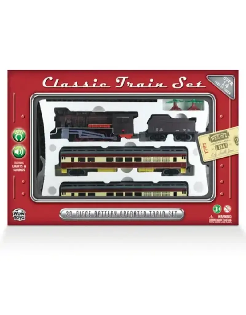 Wowtoyz Hobby Classic Train Set (20 pieces, Assorted Trains)