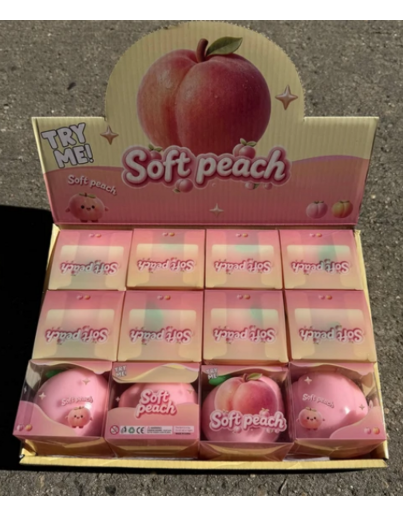 Prime Optricals Crackling Crunchy Peach Squishy ( Sold Individually)