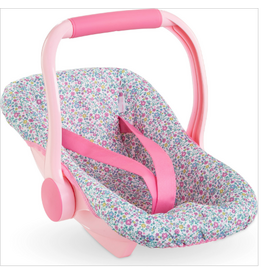 Corolle Flowered Baby Doll Carrier - Blue & Pink (14")