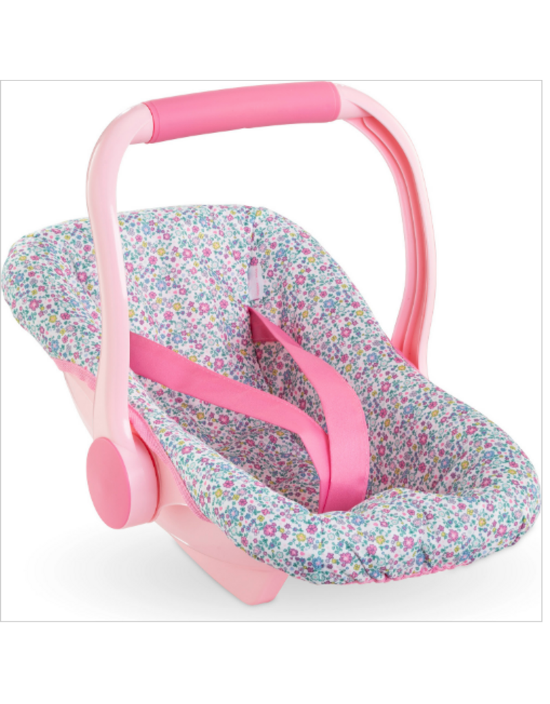 Corolle Flowered Baby Doll Carrier - Blue & Pink (14")