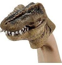 Schylling Toys Novelty Plastic Stretchy Hand Puppet Dinosaur (Assorted)