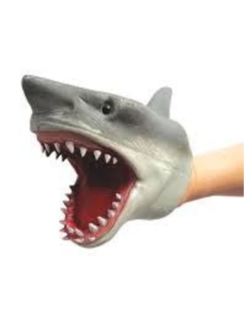 Schylling Toys Novelty Plastic Stretchy Hand Puppet Shark