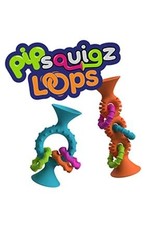Fat Brain Toys Baby Rattle PipSquigz Loops - Orange
