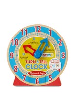 Melissa & Doug Wooden Turn & Tell Clock