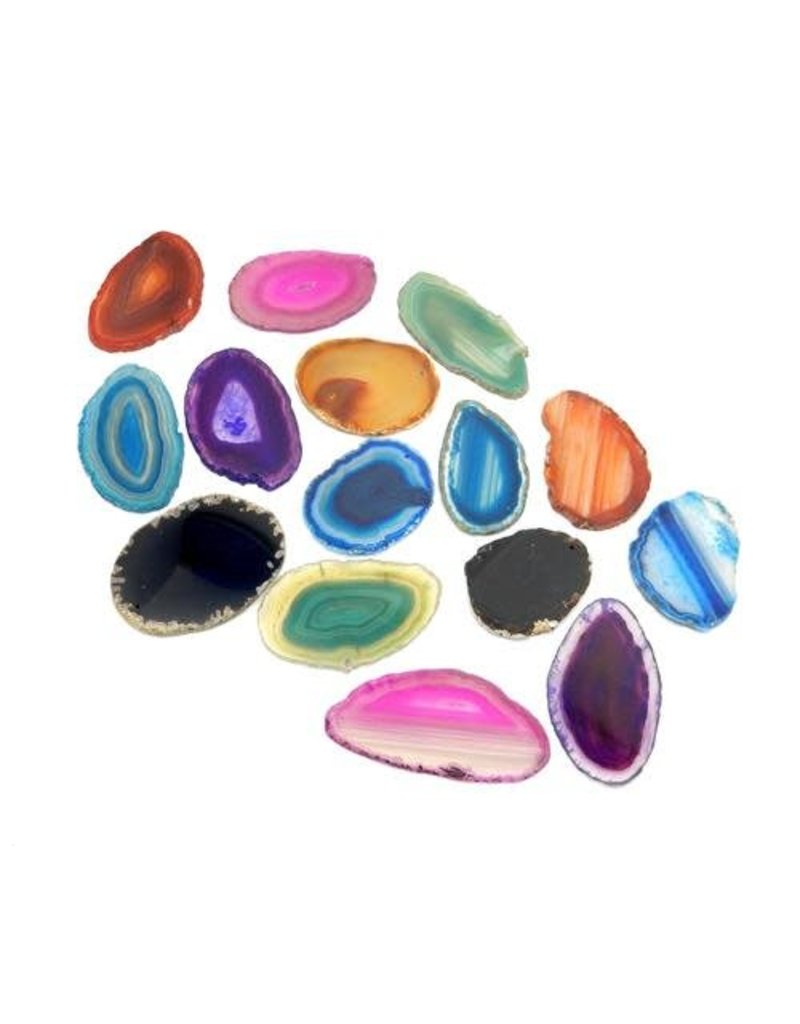 Squire Boone Village Rock/Mineral - Agate Slice (Sizes and Colors Vary; Sold Individually)