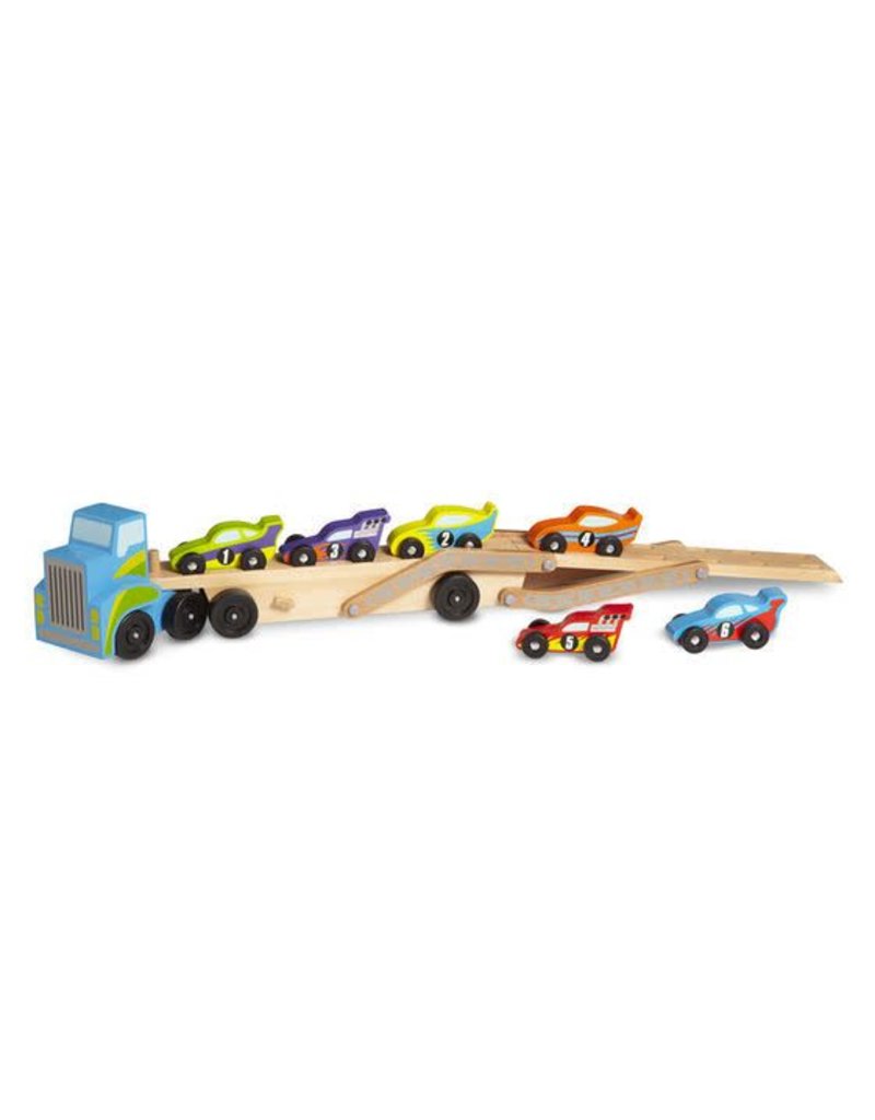 melissa and doug mega race car carrier