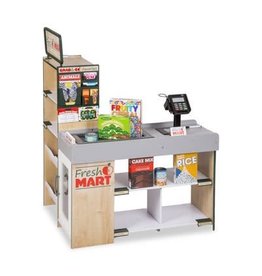 Melissa & Doug Pretend Food Wooden Activity Center Fresh Mart Grocery Store