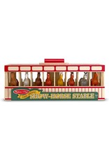Melissa & Doug Wooden Take-Along Show-Horse Stable