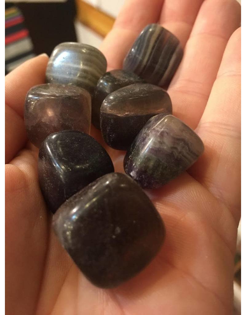 Squire Boone Village Rock/Mineral - Tumbled - Fluorite (Sizes and Colors Vary; Sold Individually)