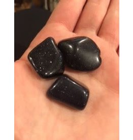 Squire Boone Village Rock/Mineral - Tumbled - Blue Goldstone (Colors and Sizes Vary; Sold Individually)