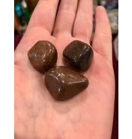 Squire Boone Village Rock/Mineral  - Goldstone, Tumbled (Brown; Sizes and Colors Vary; Sold Individually)