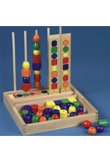Melissa & Doug Wooden Bead Sequencing Set