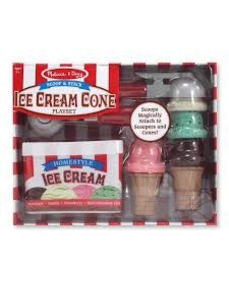 Melissa & Doug Pretend Food Scoop & Stack Ice Cream Cone Play-set