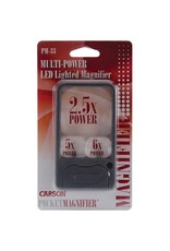 Carson optical Scientific Lighted Pocket Magnifier - Multi-Power