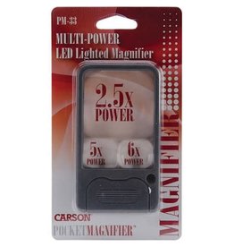 Carson optical Scientific Lighted Pocket Magnifier - Multi-Power