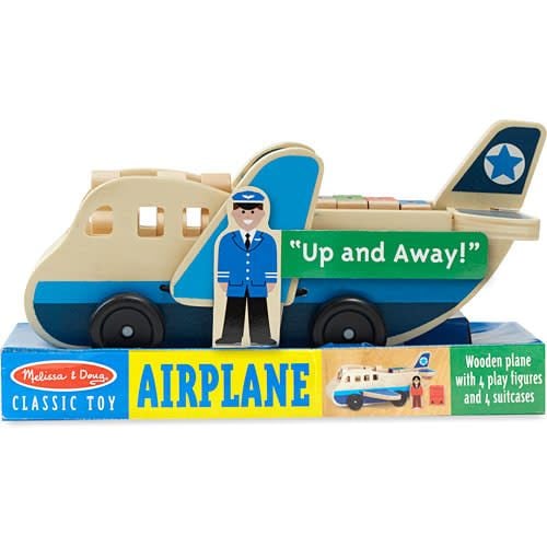 melissa and doug wooden airplane