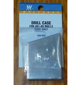 Walthers Hobby Tools - Drill Case w/Bit Set -- Includes #61-80 Drills