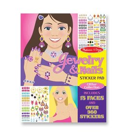 Melissa & Doug Art Supplies Sticker Glitter Collection Pad - Jewelry & Nails