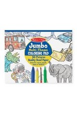 Melissa & Doug Art Supplies Coloring Jumbo Pad - Multi Theme - Blue